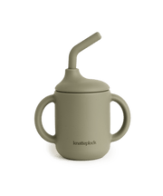Mugg med sugrör - Dusty green