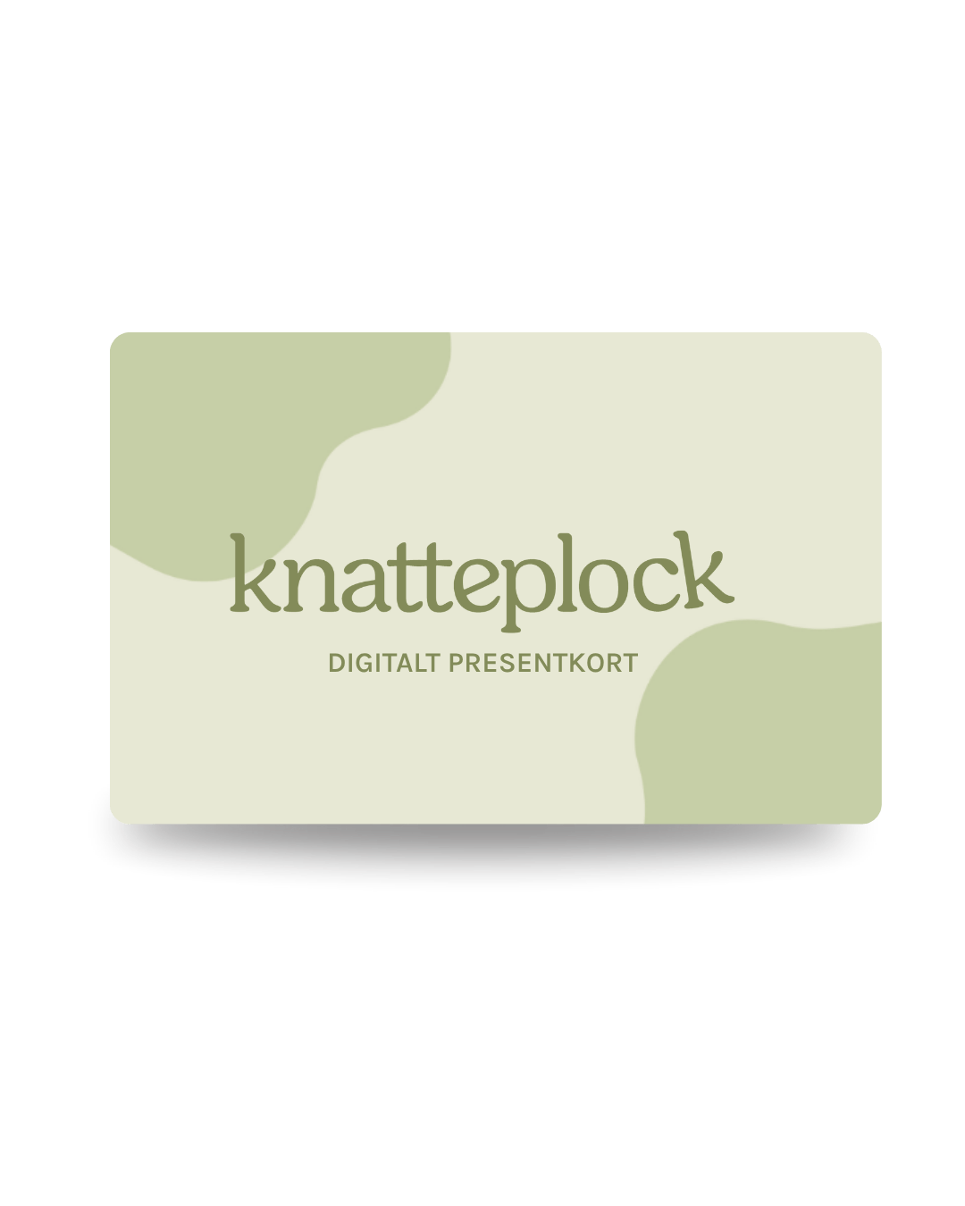 Digitalt presentkort Knatteplock
