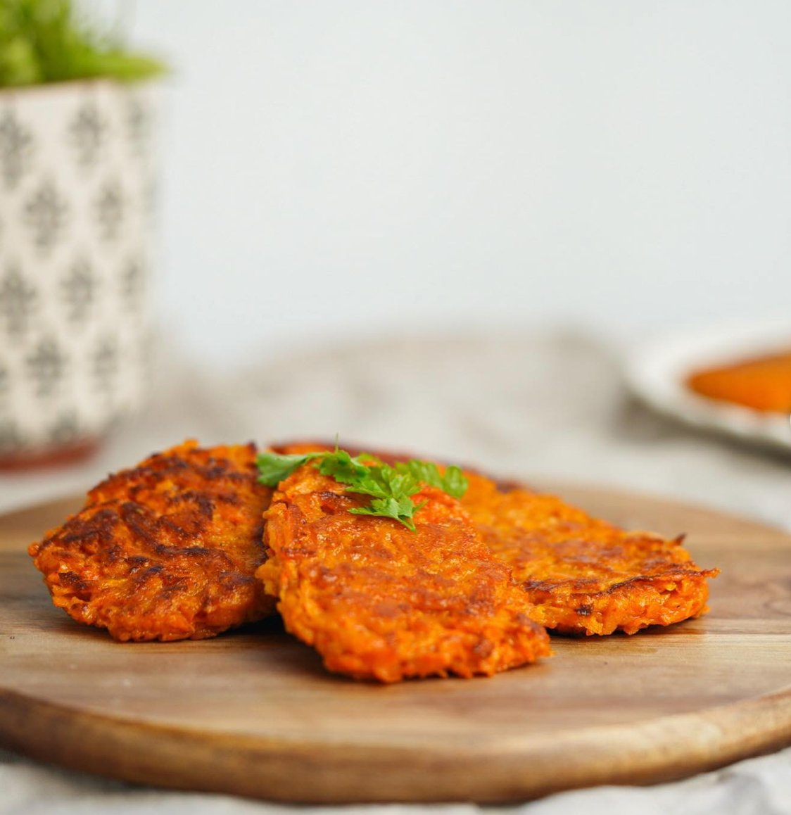 Sötpotatis- och morotsfritters