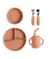 silikon barnservis knatteplock soft terracotta