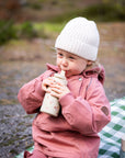 vattenflaska med sugrör för barn