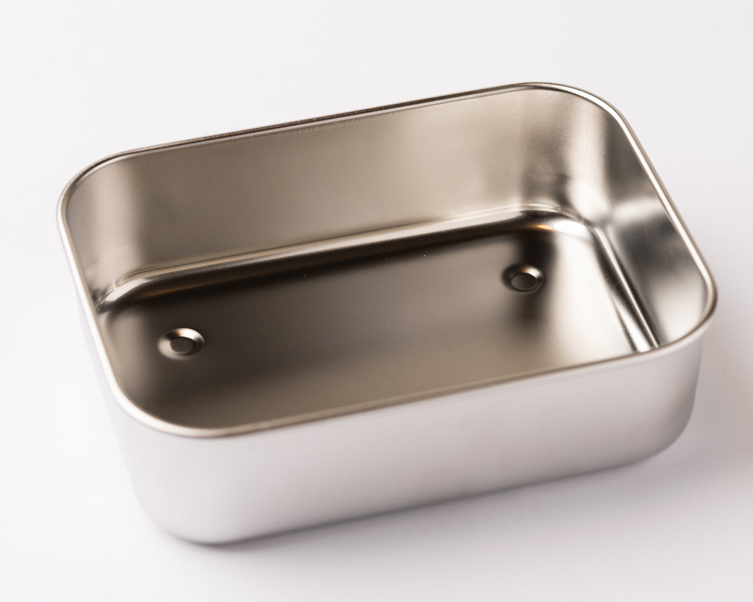 Lunch box in stainless steel - Dusty green