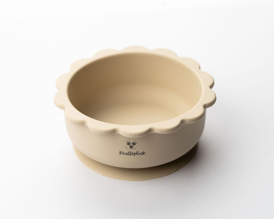 barnskål med sugpropp -sand